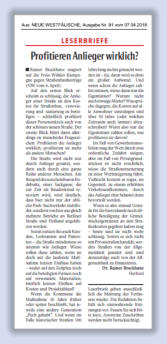  Copyright by NEUE WESTFLISCHE  Ausgabe vom 07.04.2018